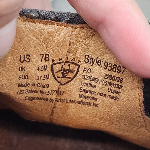 Ariat Shoes Womens Size 7 Mendocino Tassel Clog Brown Leather Slip-On *Read* - Picture 2 of 14